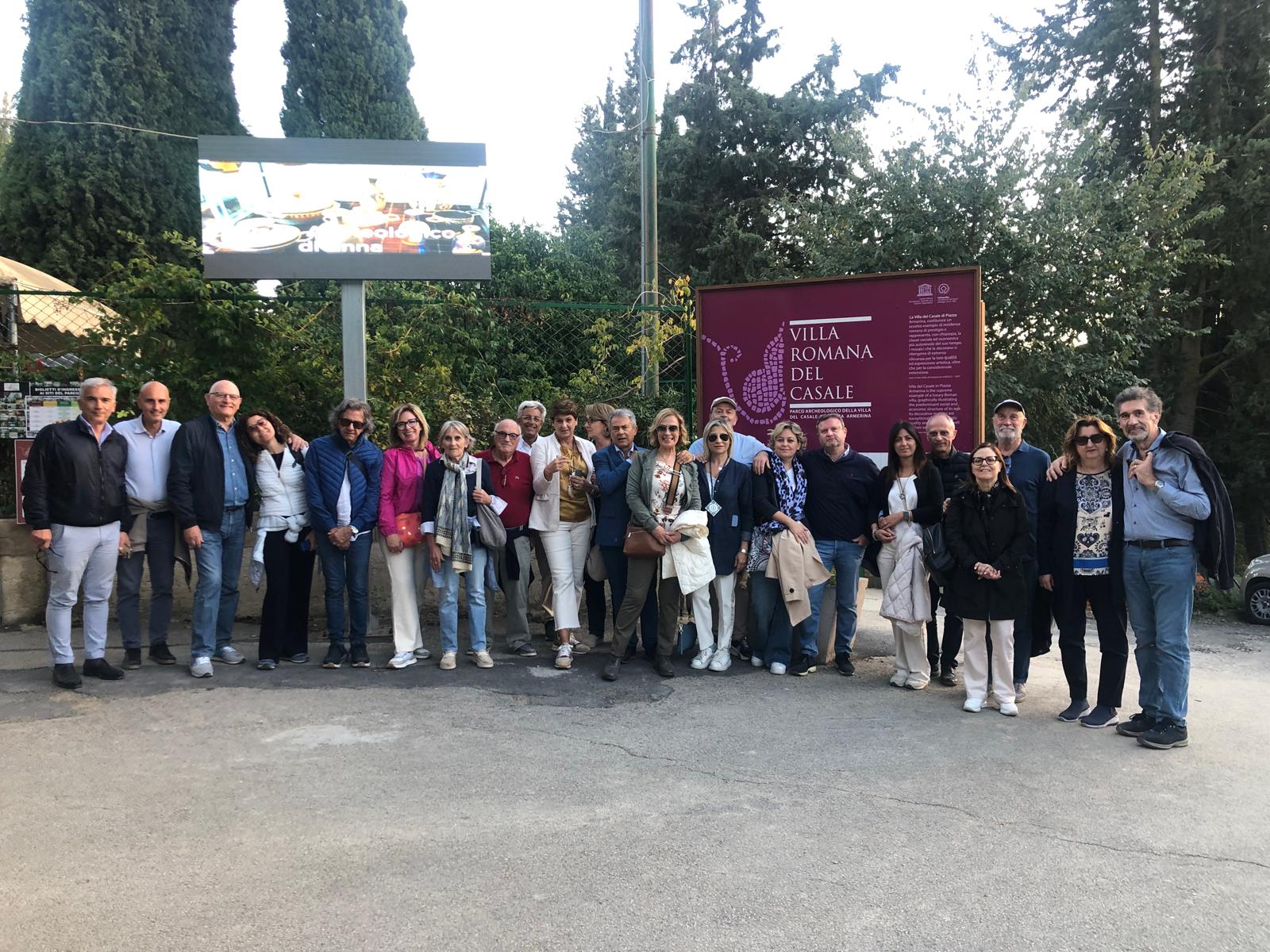 Caltanissetta. Visita del Rotary Club a tre siti archeologici di rilevanza storica e culturale