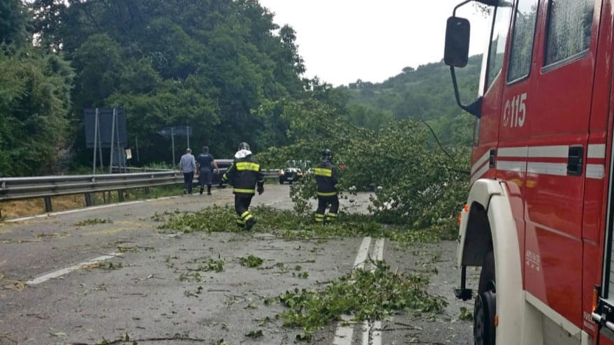 Maltempo a Caltanissetta e nel Nisseno, allagamenti e detriti sulle strade: oltre 30 interventi dei Vigili del Fuoco