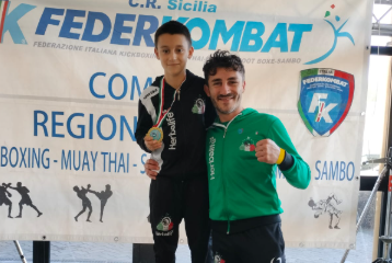 Caltanissetta. Padre e figlio uniti anche dall’amore per lo sport, il piccolo Giuseppe Palmeri conquista l’Oro alla sua prima competizione: papà Calogero a fargli da guida