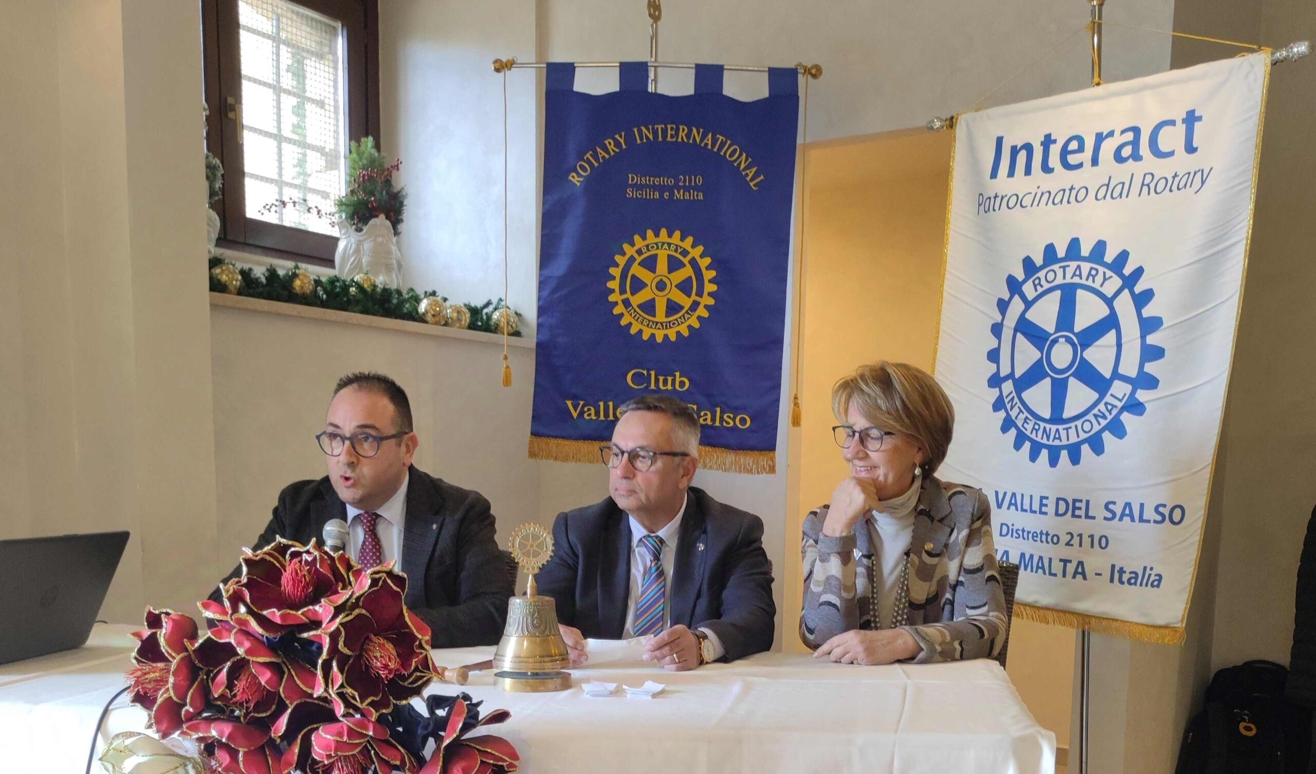 Il Rotary Club Valle del Salso celebra la Festa degli Auguri, con nuove nomine, e progetti di solidarietà