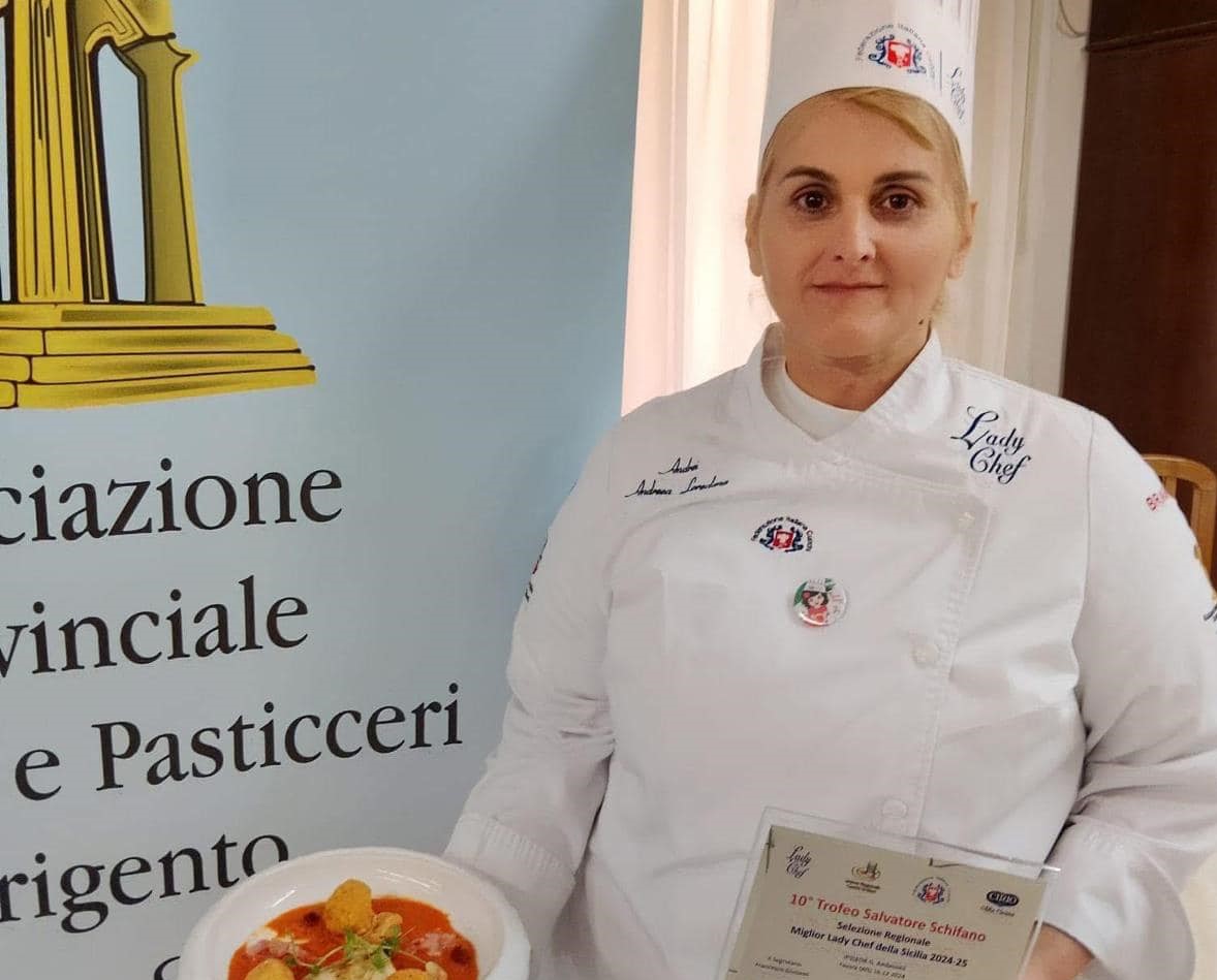 Sutera. Andrea Andrei conquista il primo posto al 13° Torneo “Salvatore Schifano” e vince il titolo di Lady Chef Sicilia