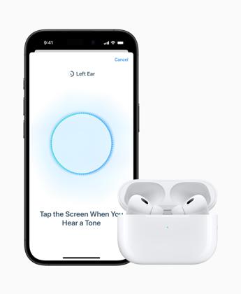 AirPods Pro 2, arriva il test dell’udito con gli auricolari Apple