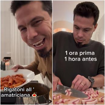 Hernanes, nuova vita da chef: sui social la ricetta dell’amatriciana – Video