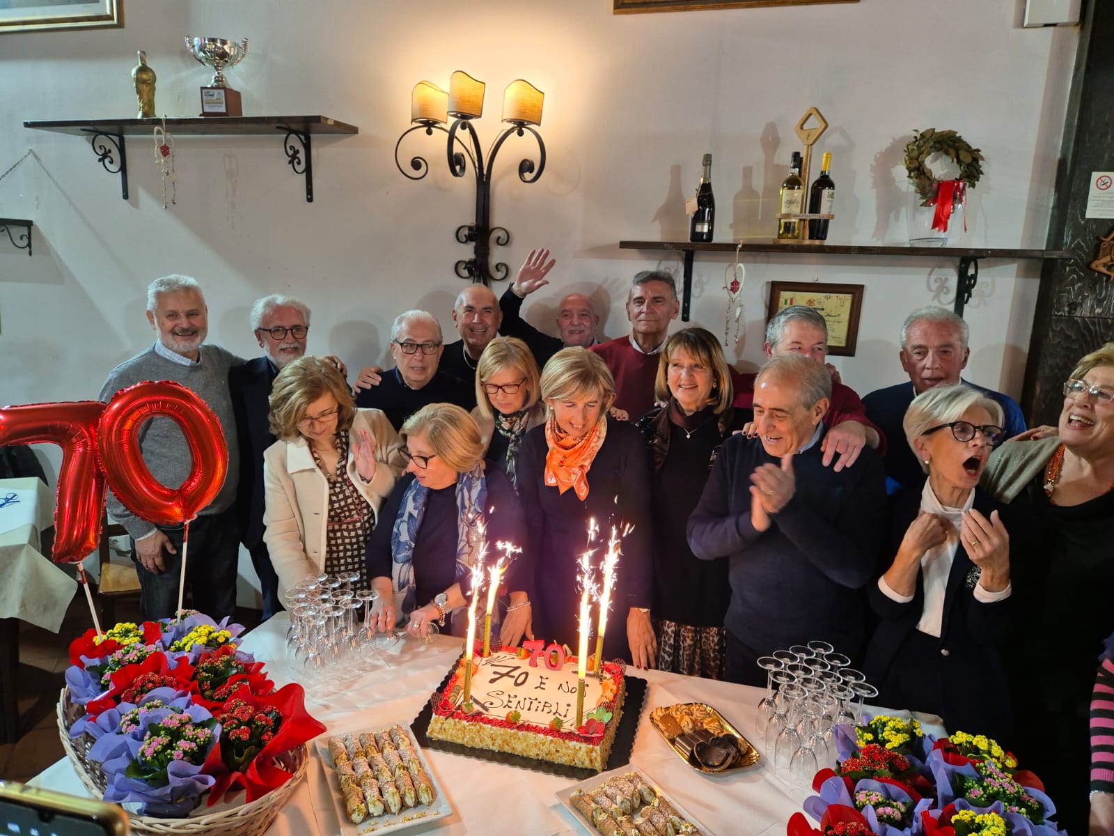 Caltanissetta, la 5° E 72/73 ancora insieme per festeggiare il compleanno di un compagno di classe