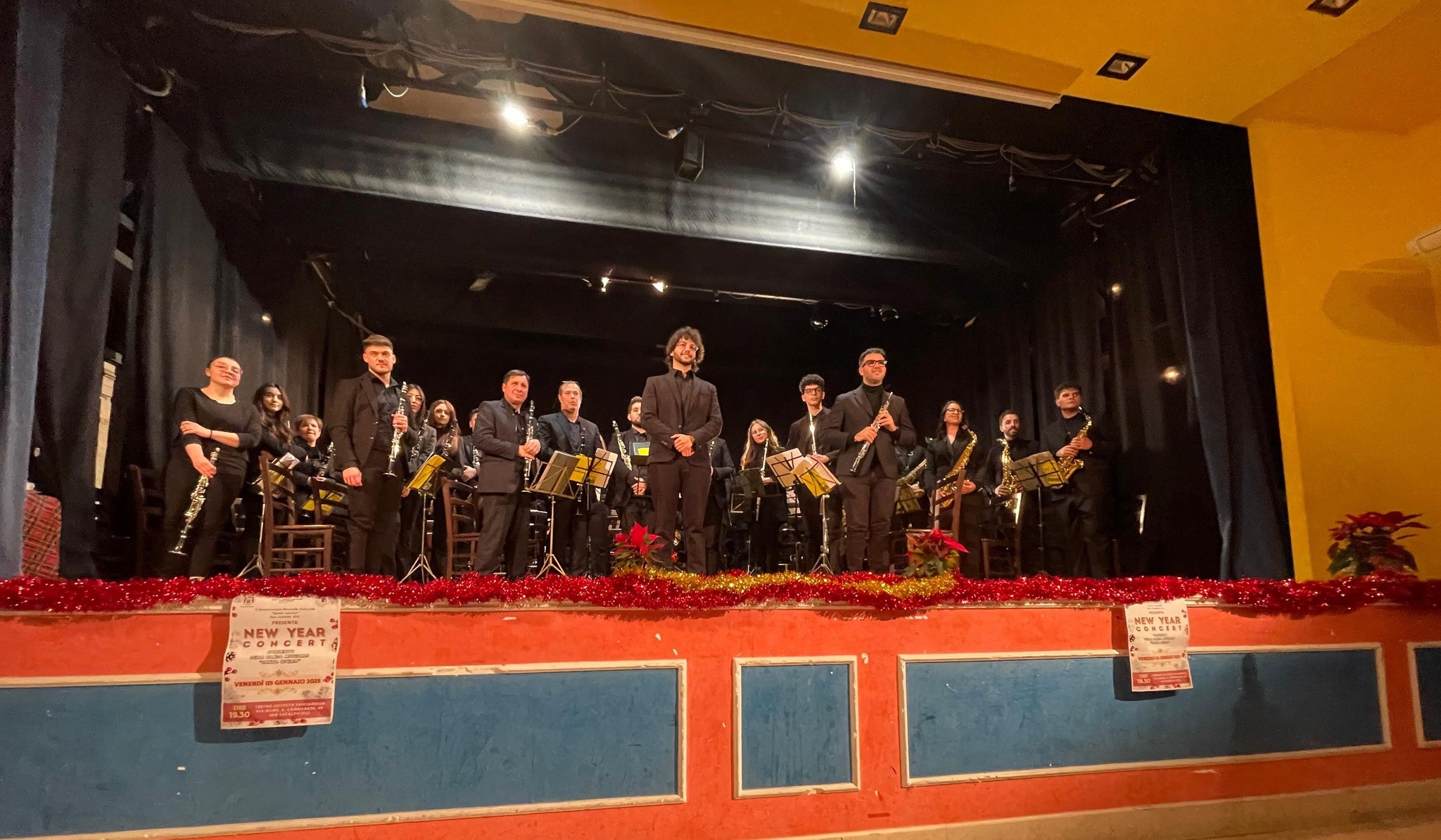 San Cataldo. Al Teatro dell’Istituto Fascianella gran successo per il concerto della Banda musicale “Santa Cecilia”