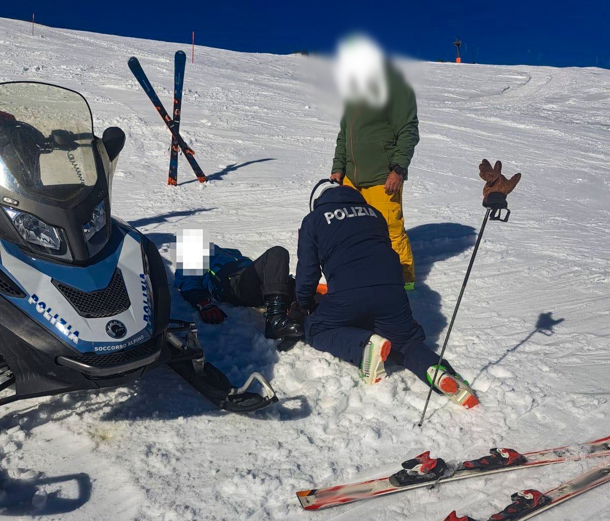 Sugli impianti sciistici di Etna Nord 20 interventi di soccorso della Polizia, 47 dall’inizio della stagione