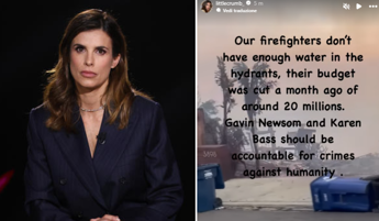 Los Angeles brucia, il dolore di Elisabetta Canalis: “Il mio cuore è lì”. L’attacco al sindaco