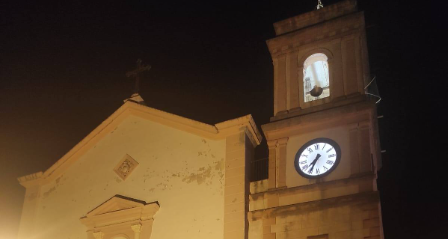 Completati i lavori di ripristino dell’orologio della torre campanaria in piazza Crispi a Campofranco