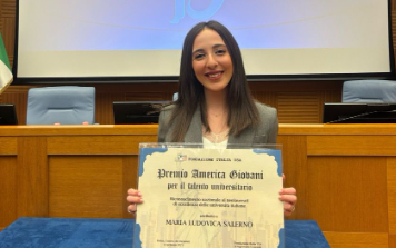 La madonita Maria Ludovica Salerno di Gangi tra le eccellenze selezionate dalla Fondazione Italia Usa per il Premio America Giovani