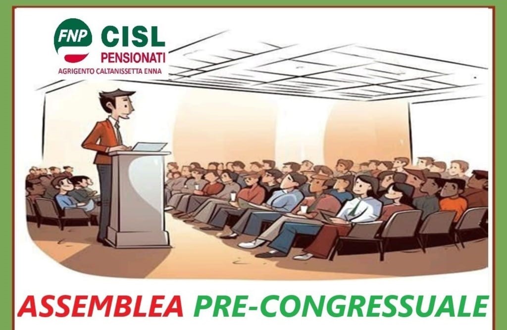 Cisl Mussomeli: Assemblea pre-congressuale rinnovo  delegati in via Pastrengo 5